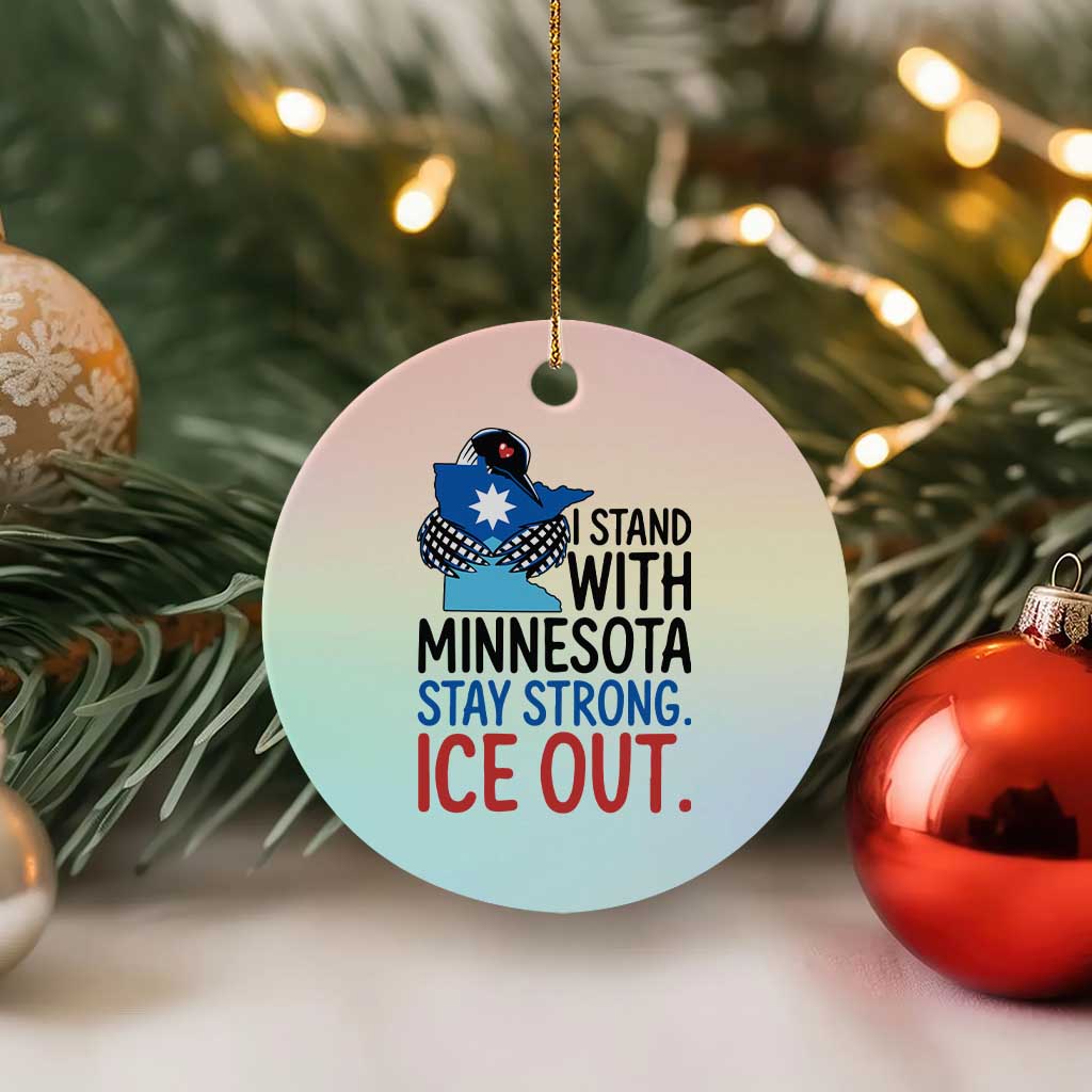Minnesota Pride Common Loon Ceramic Ornament Stand With Minnesota Ice Out TS12 1pc Pastel Print Your Wear