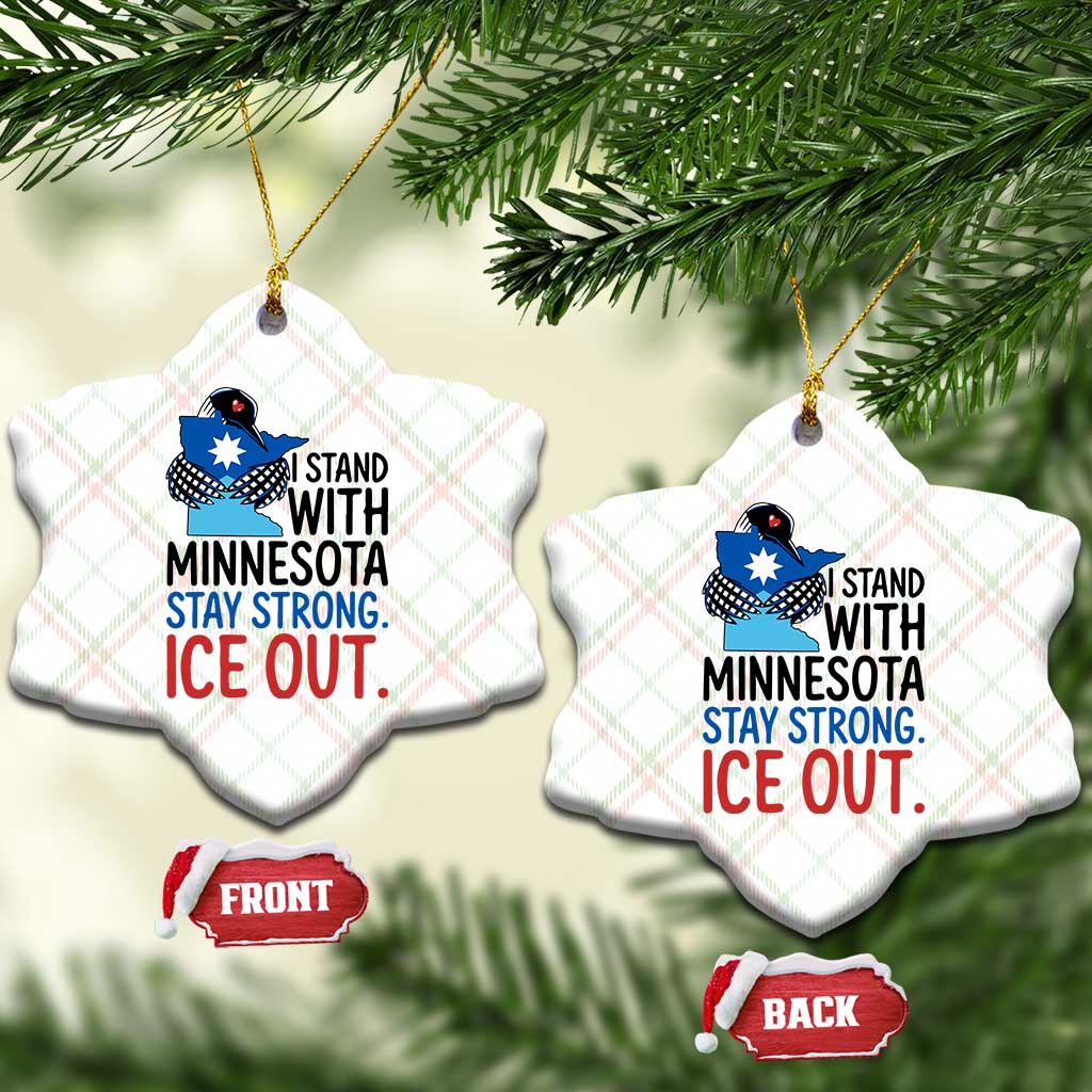 Minnesota Pride Common Loon Ceramic Ornament Stand With Minnesota Ice Out TS12 Print Your Wear