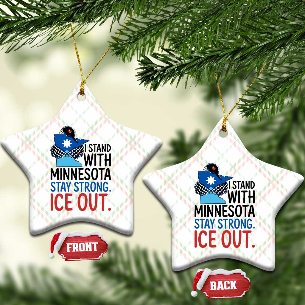 Minnesota Pride Common Loon Ceramic Ornament Stand With Minnesota Ice Out TS12 Print Your Wear