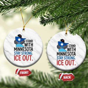 Minnesota Pride Common Loon Ceramic Ornament Stand With Minnesota Ice Out TS12 1pc White Marble Print Your Wear