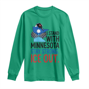 Minnesota Pride Common Loon Long Sleeve Shirt Stand With Minnesota Ice Out TS12 Irish Green Print Your Wear