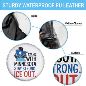 Minnesota Pride Common Loon Spare Tire Cover Stand With Minnesota Ice Out TS12 Print Your Wear