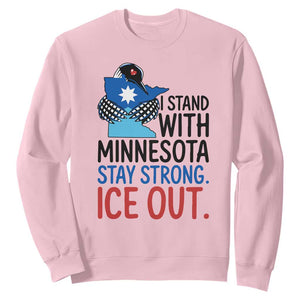 Minnesota Pride Common Loon Sweatshirt Stand With Minnesota Ice Out TS12 Light Pink Print Your Wear