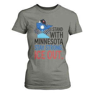Minnesota Pride Common Loon T Shirt For Women Stand With Minnesota Ice Out TS12 Military Green Print Your Wear