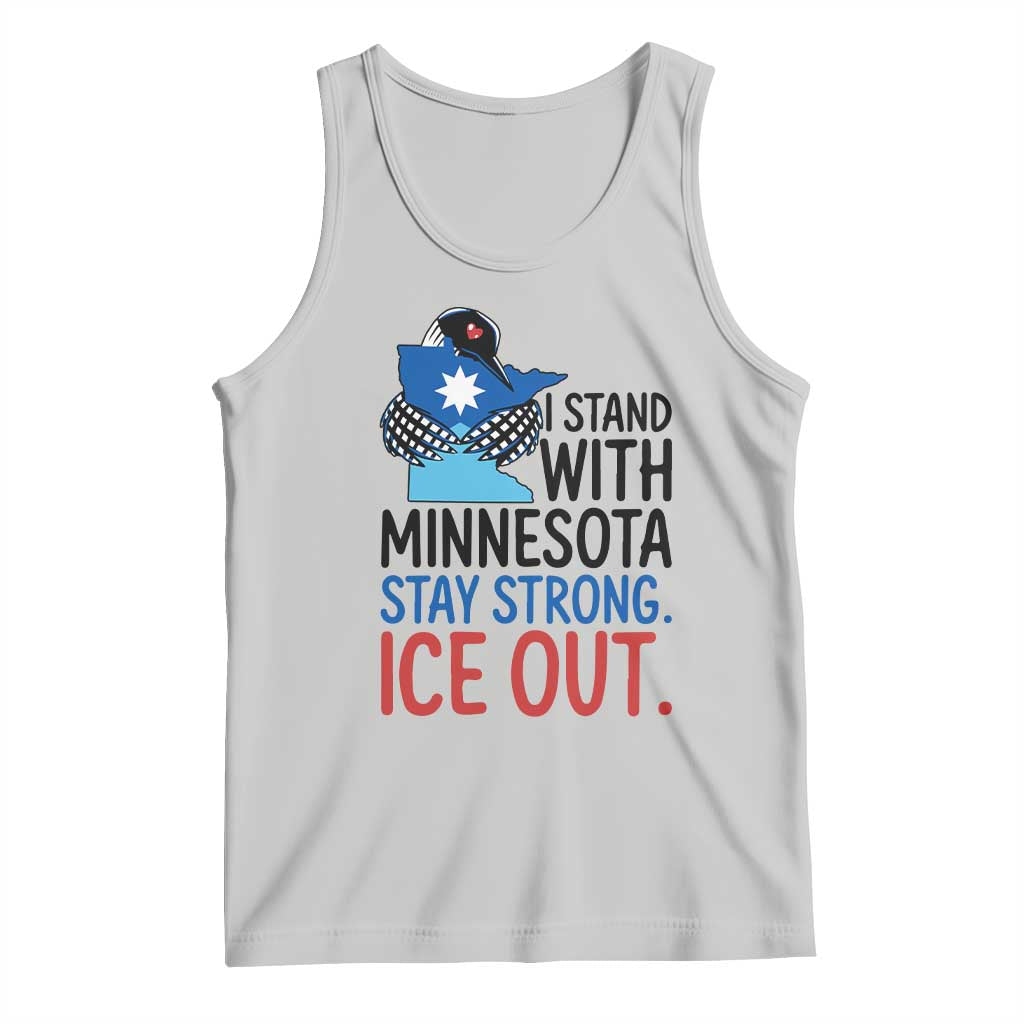 Minnesota Pride Common Loon Tank Top Stand With Minnesota Ice Out TS12 Ash Print Your Wear