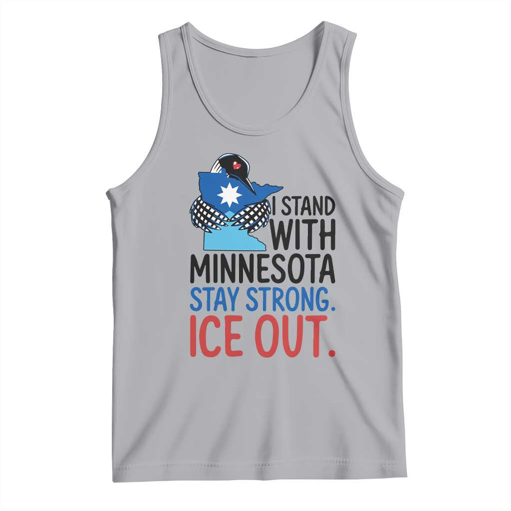 Minnesota Pride Common Loon Tank Top Stand With Minnesota Ice Out TS12 Athletic Heather Print Your Wear