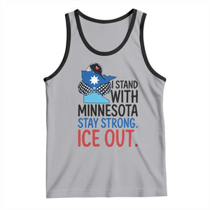 Minnesota Pride Common Loon Tank Top Stand With Minnesota Ice Out TS12 Athletic Heather Black Print Your Wear
