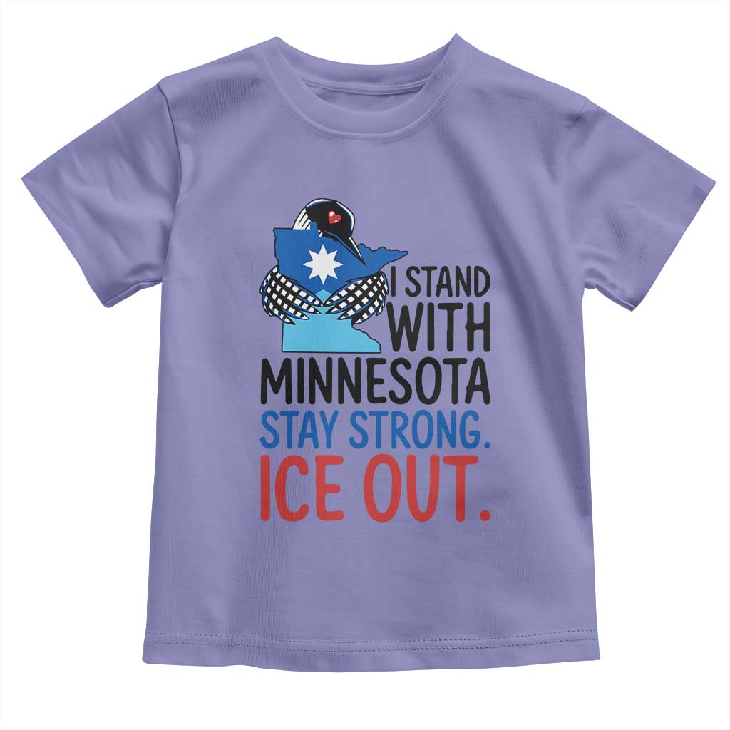 Minnesota Pride Common Loon Toddler T Shirt Stand With Minnesota Ice Out TS12 Violet Print Your Wear