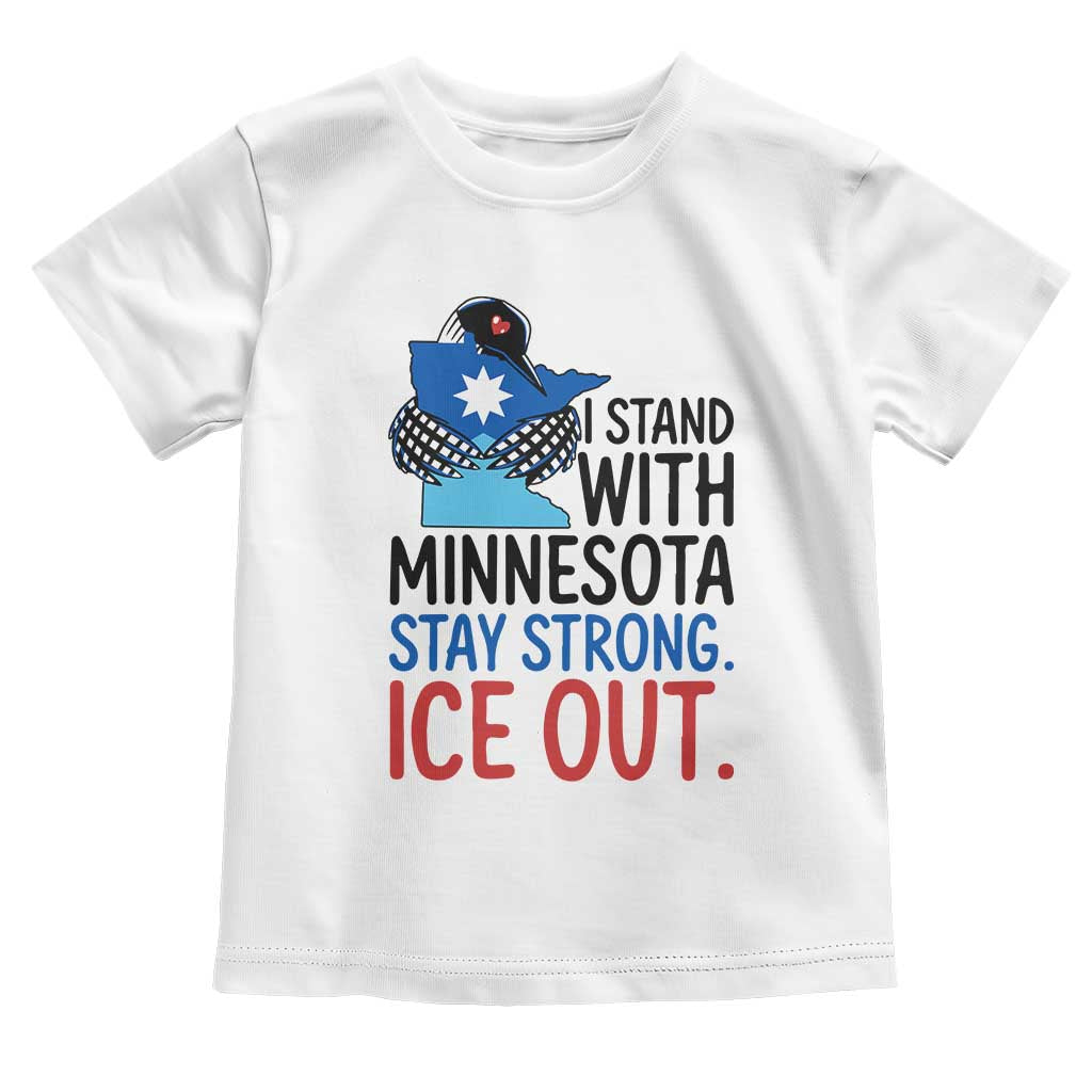 Minnesota Pride Common Loon Toddler T Shirt Stand With Minnesota Ice Out TS12 White Print Your Wear