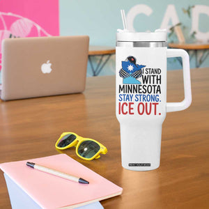 Minnesota Pride Common Loon Tumbler With Handle Stand With Minnesota Ice Out TS12 Print Your Wear