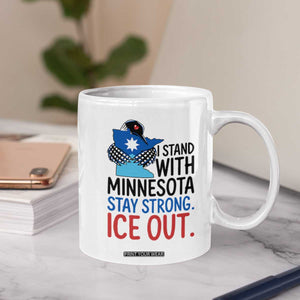 Minnesota Pride Common Loon Coffee Mug Stand With Minnesota Ice Out TS12 Print Your Wear