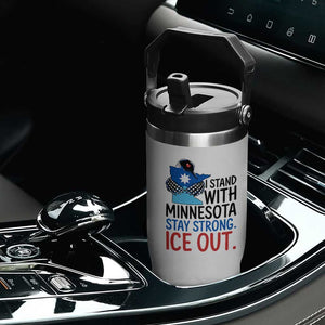 Minnesota Pride Common Loon Flip Straw Tumbler Stand With Minnesota Ice Out TS12 Print Your Wear