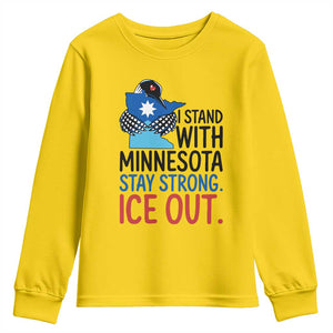 Minnesota Pride Common Loon Youth Sweatshirt Stand With Minnesota Ice Out TS12 Daisy Print Your Wear