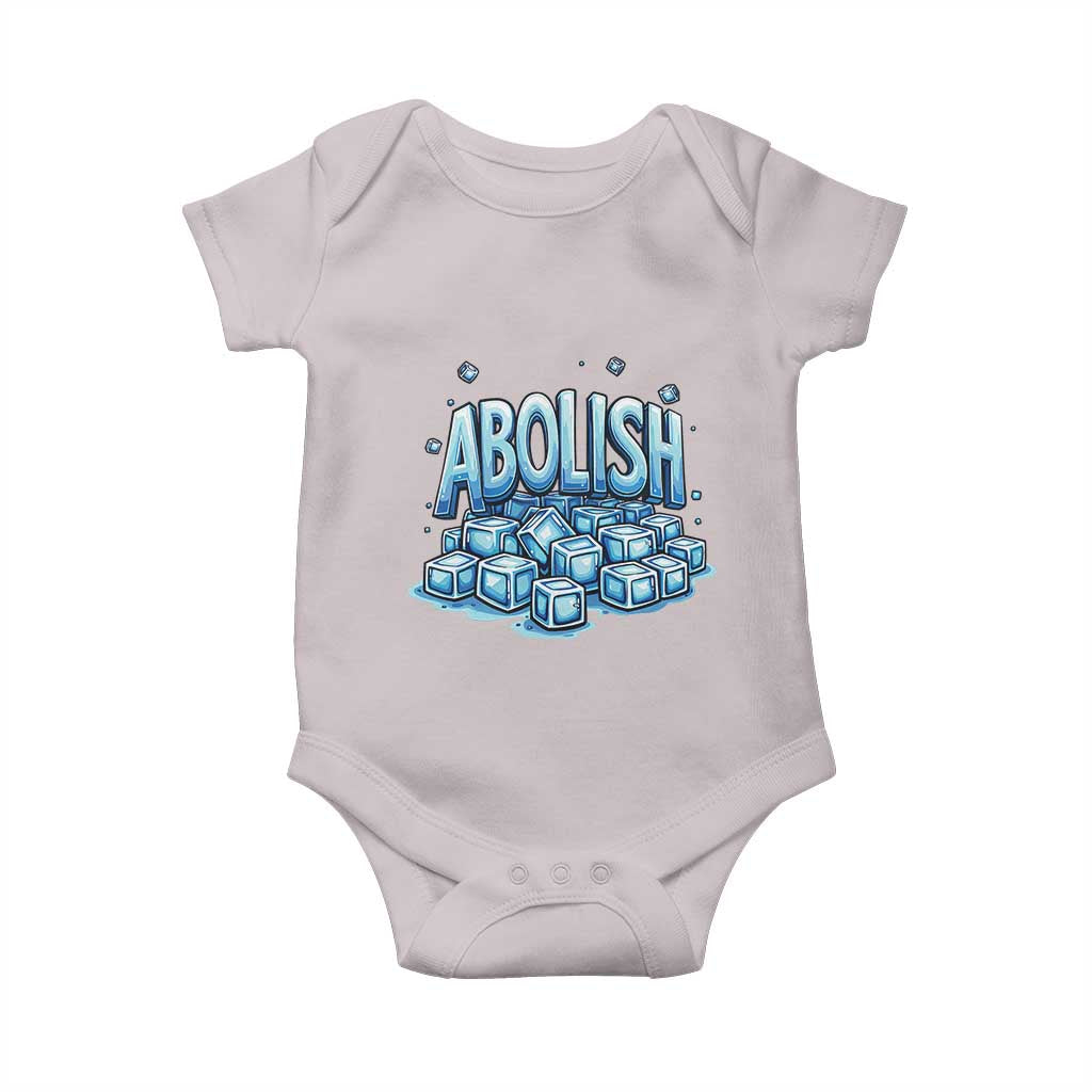 Abolish Ice Baby Onesie Minnesota Resistance Protest TS12 Ice Gray Print Your Wear