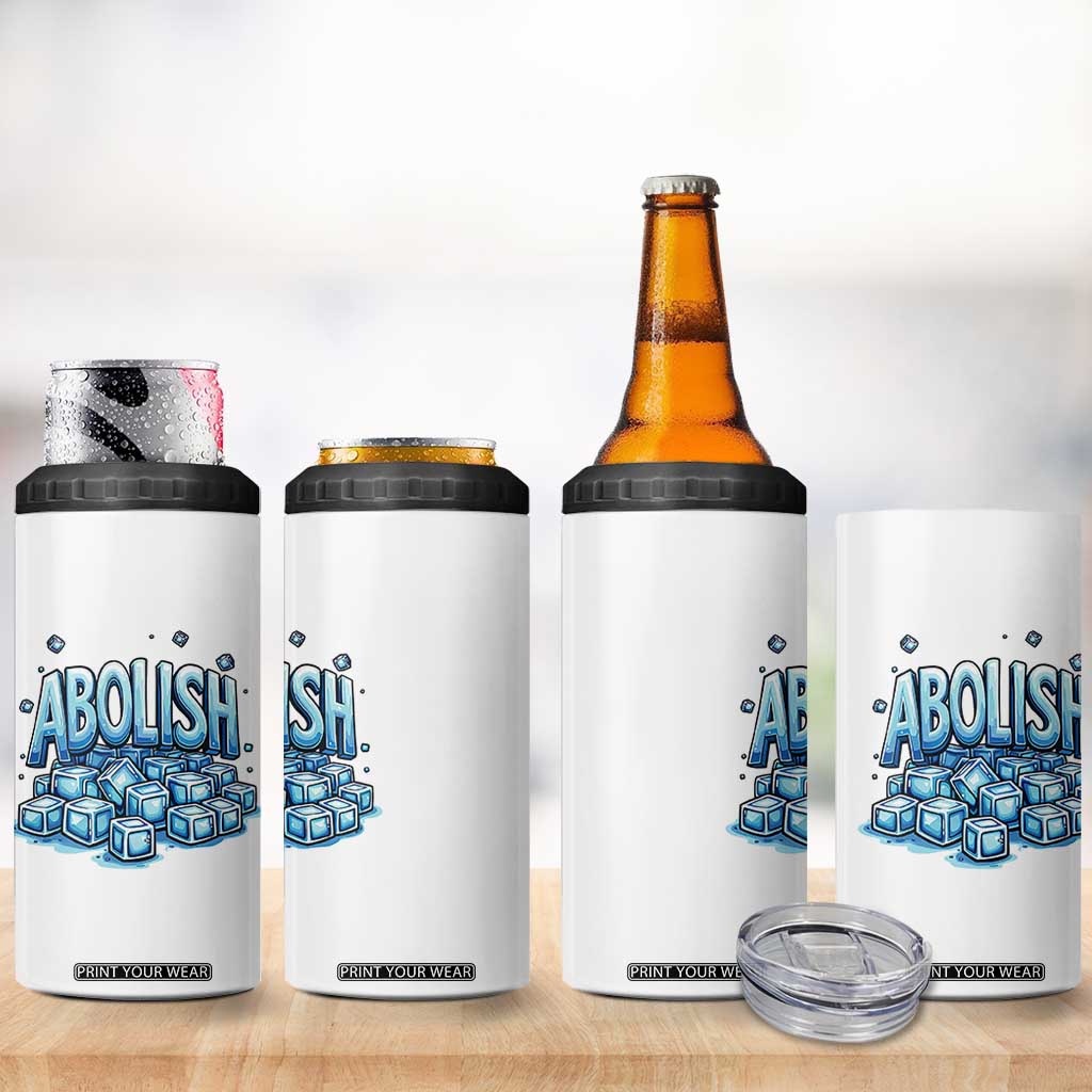 Abolish Ice 4 in 1 Can Cooler Tumbler Minnesota Resistance Protest TS12 Print Your Wear