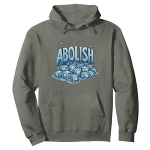 Abolish Ice Hoodie Minnesota Resistance Protest TS12 Military Green Print Your Wear
