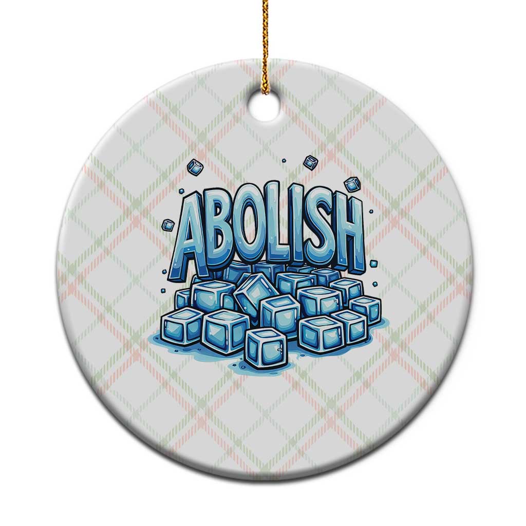 Abolish Ice Ceramic Ornament Minnesota Resistance Protest TS12 1pc Christmas Plaid Print Your Wear