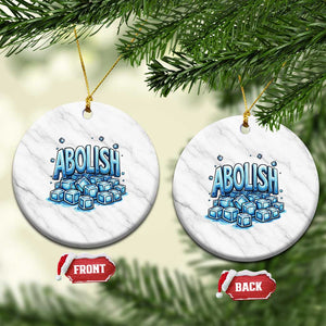 Abolish Ice Ceramic Ornament Minnesota Resistance Protest TS12 1pc White Marble Print Your Wear