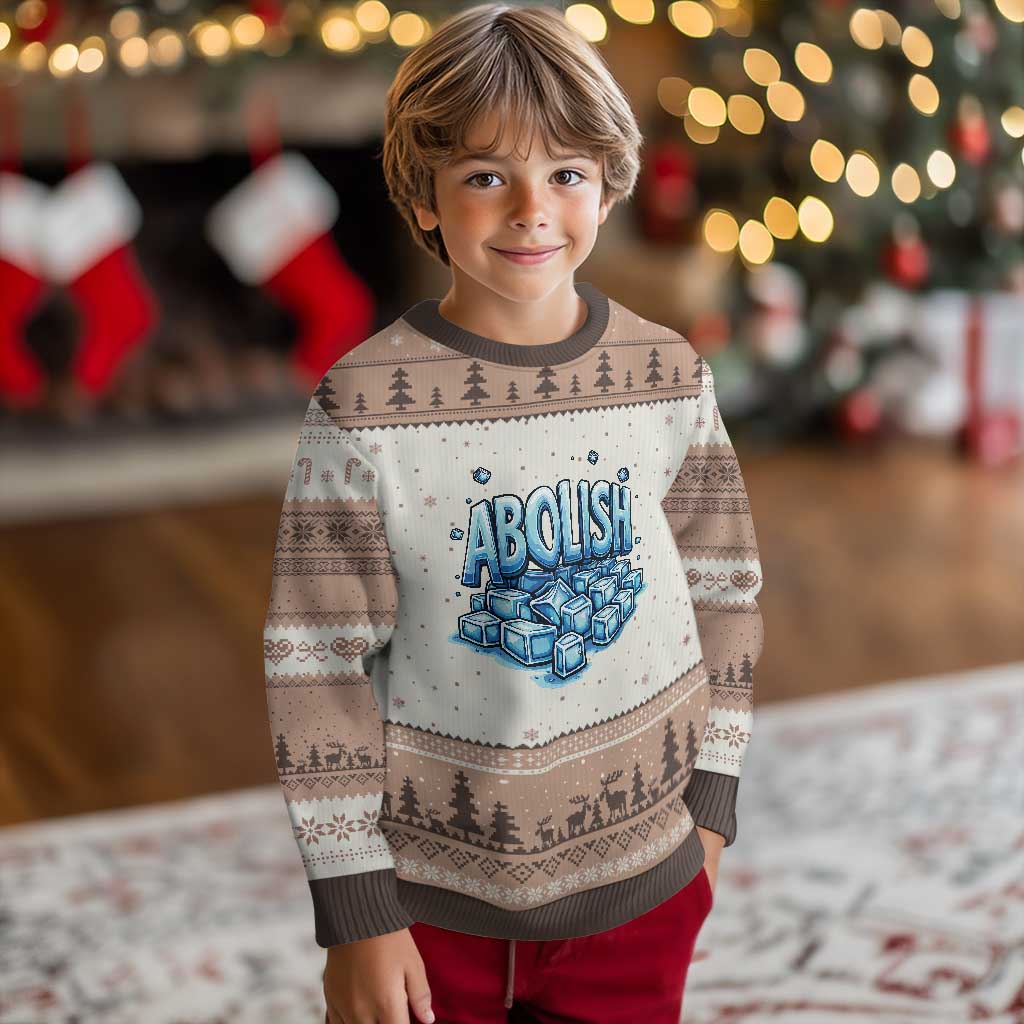 Abolish Ice Ugly Christmas Sweater Minnesota Resistance Protest TS12 Mocha Mousse Print Your Wear
