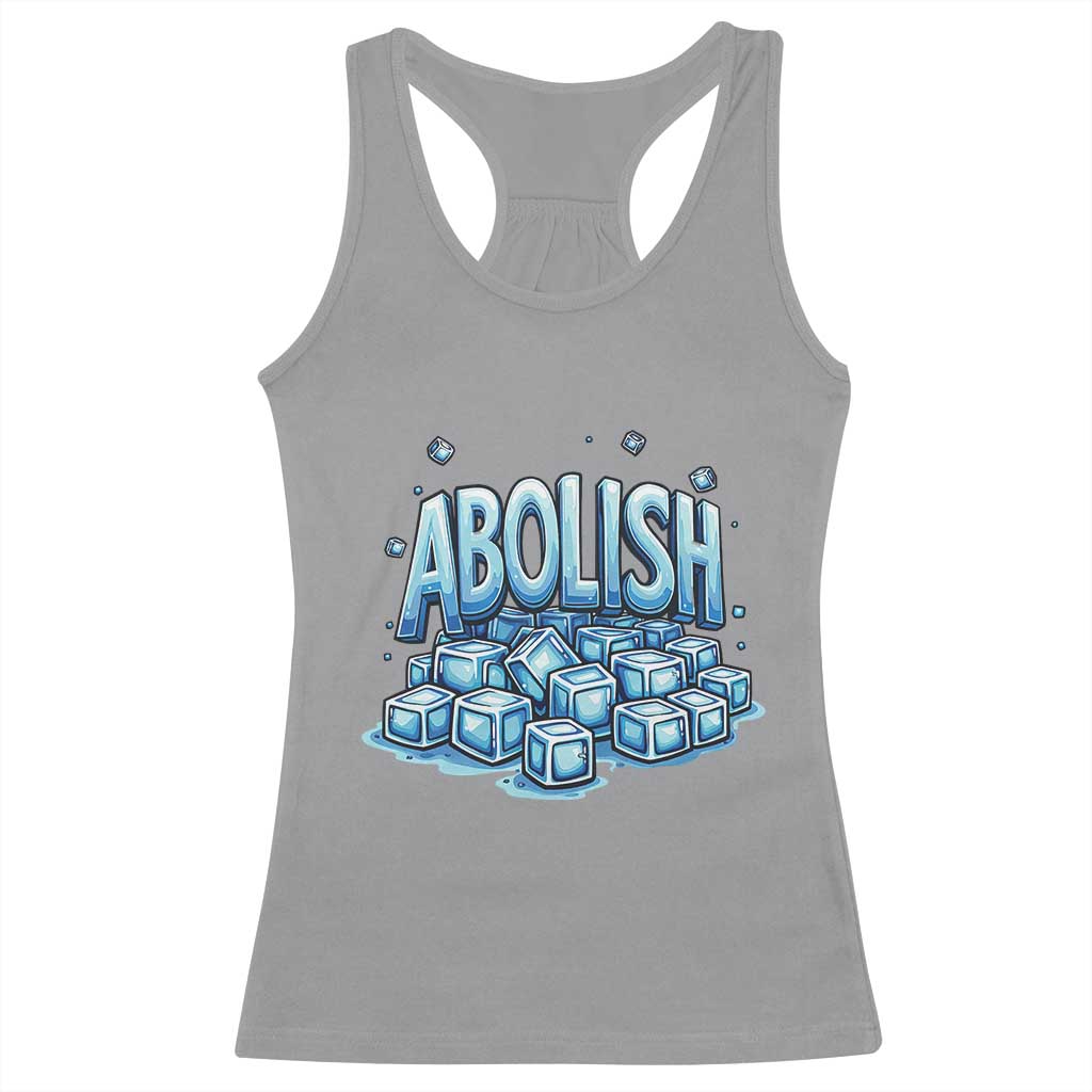 Abolish Ice Racerback Tank Top Minnesota Resistance Protest TS12 Sport Gray Print Your Wear