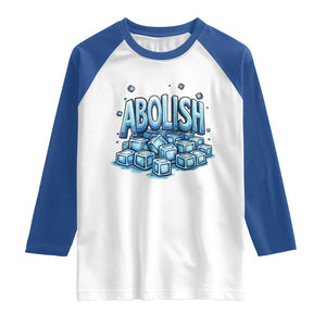 Abolish Ice Raglan Shirt Minnesota Resistance Protest TS12 White Royal Print Your Wear
