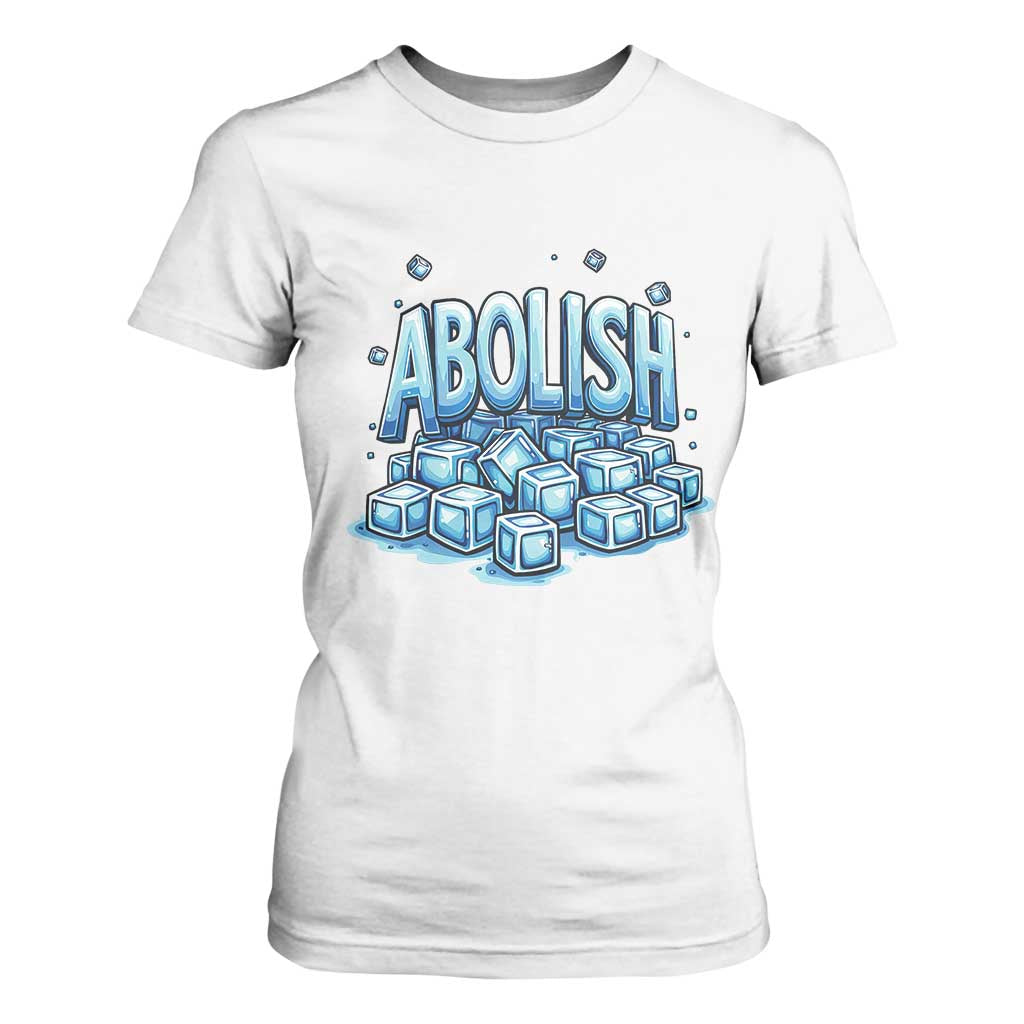 Abolish Ice T Shirt For Women Minnesota Resistance Protest TS12 White Print Your Wear
