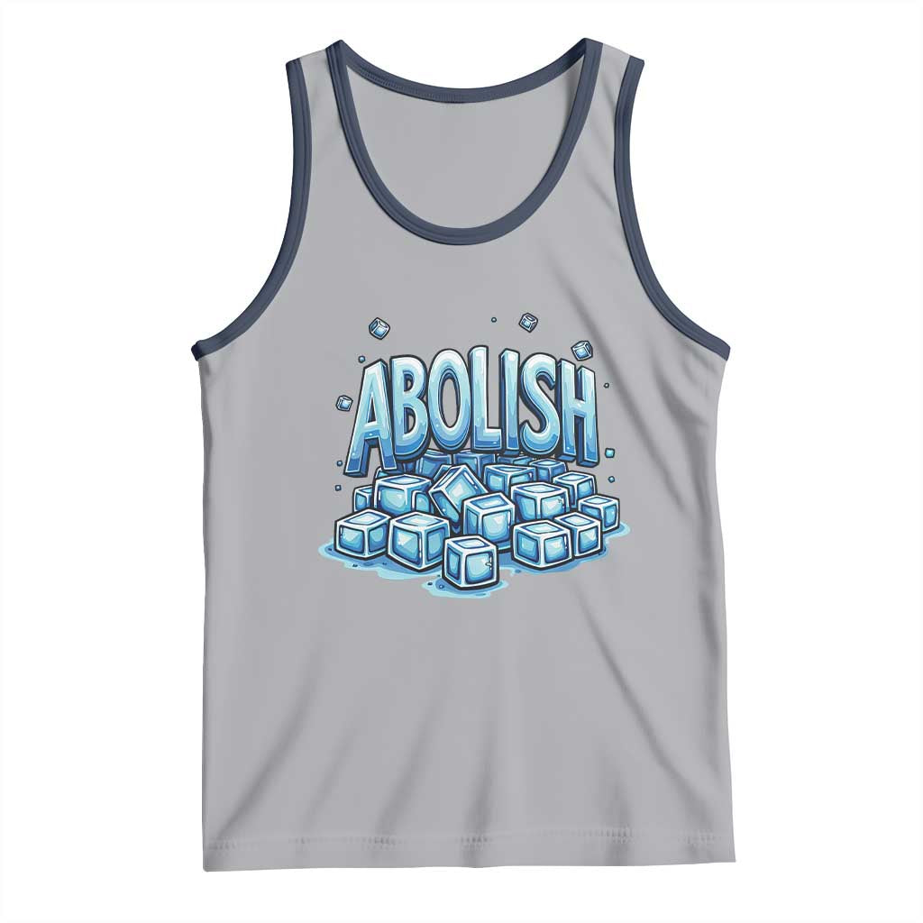 Abolish Ice Tank Top Minnesota Resistance Protest TS12 Athletic Heather Navy Print Your Wear