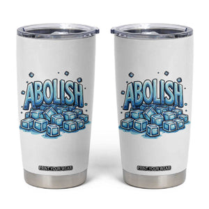 Abolish Ice Tumbler Cup Minnesota Resistance Protest TS12 White Print Your Wear