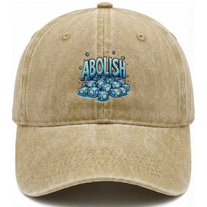 Abolish Ice Washed Cotton Baseball Cap Minnesota Resistance Protest TS12 Print Your Wear