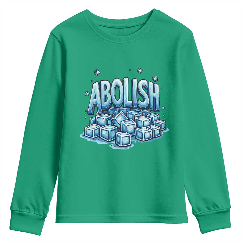 Abolish Ice Youth Sweatshirt Minnesota Resistance Protest TS12 Irish Green Print Your Wear