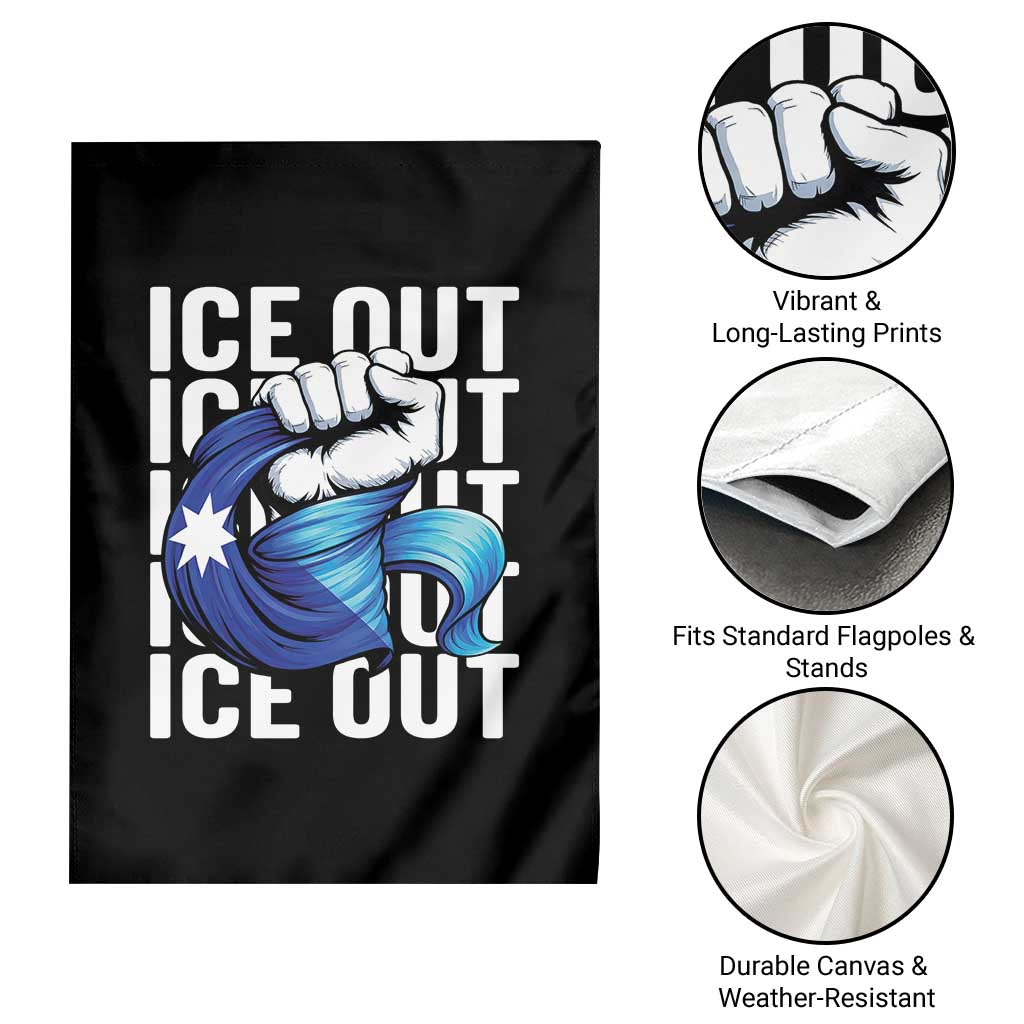 Minnesota Ice Out Garden Flag Anti Ice Movement Protest TS12 Print Your Wear