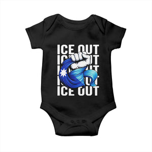 Minnesota Ice Out Baby Onesie Anti Ice Movement Protest TS12 Black Print Your Wear