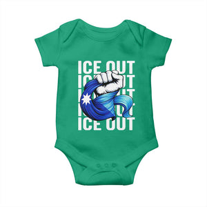 Minnesota Ice Out Baby Onesie Anti Ice Movement Protest TS12 Irish Green Print Your Wear