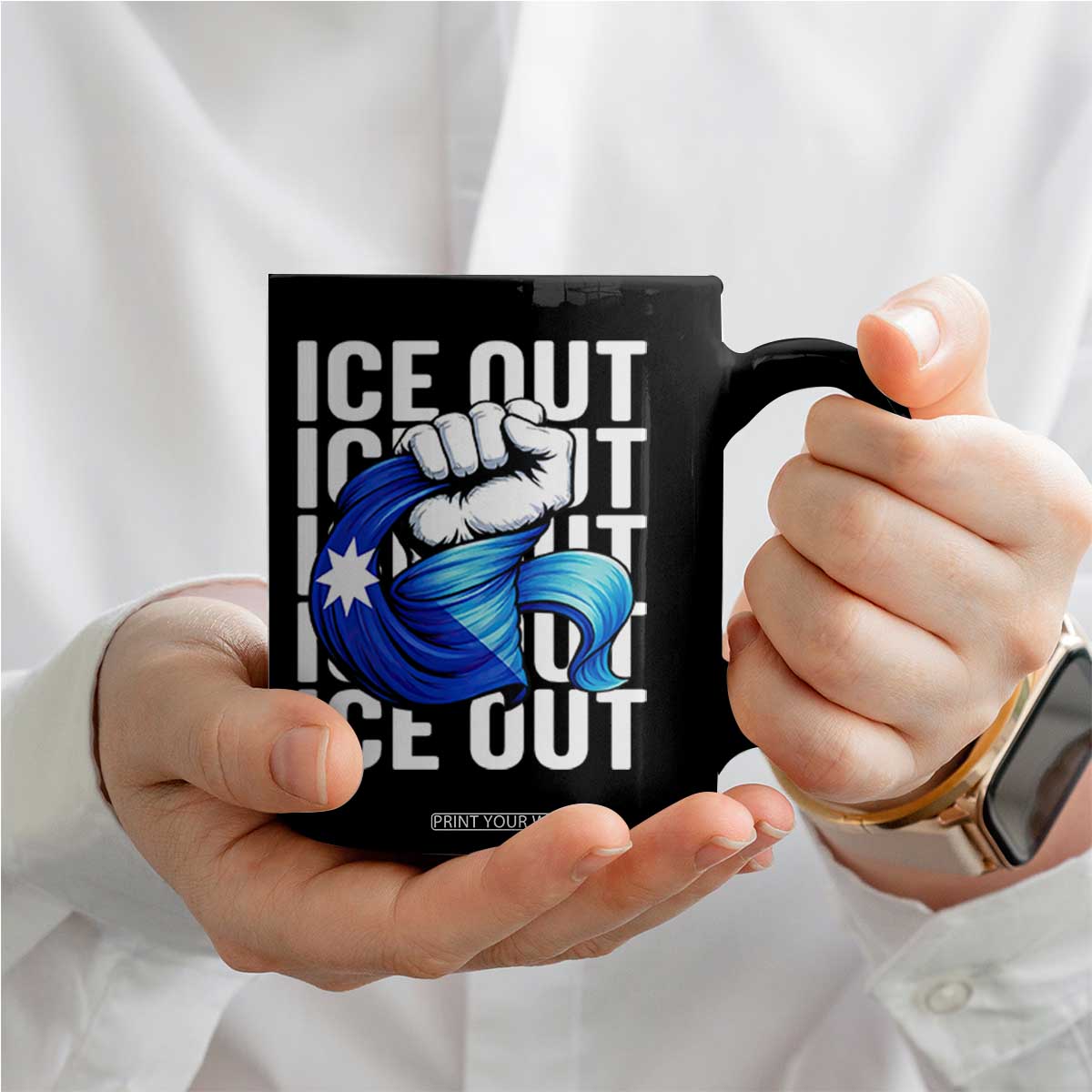 Minnesota Ice Out Coffee Mug Anti Ice Movement Protest TS12 Print Your Wear