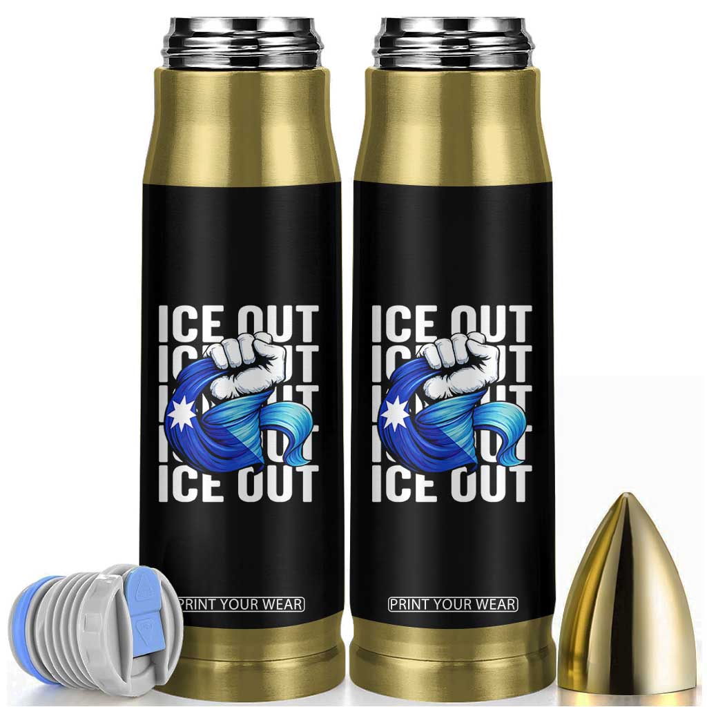 Minnesota Ice Out Bullet Tumbler Anti Ice Movement Protest TS12 Black Print Your Wear