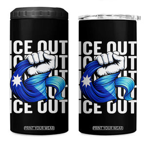 Minnesota Ice Out 4 in 1 Can Cooler Tumbler Anti Ice Movement Protest TS12 One Size: 16 oz Black Print Your Wear