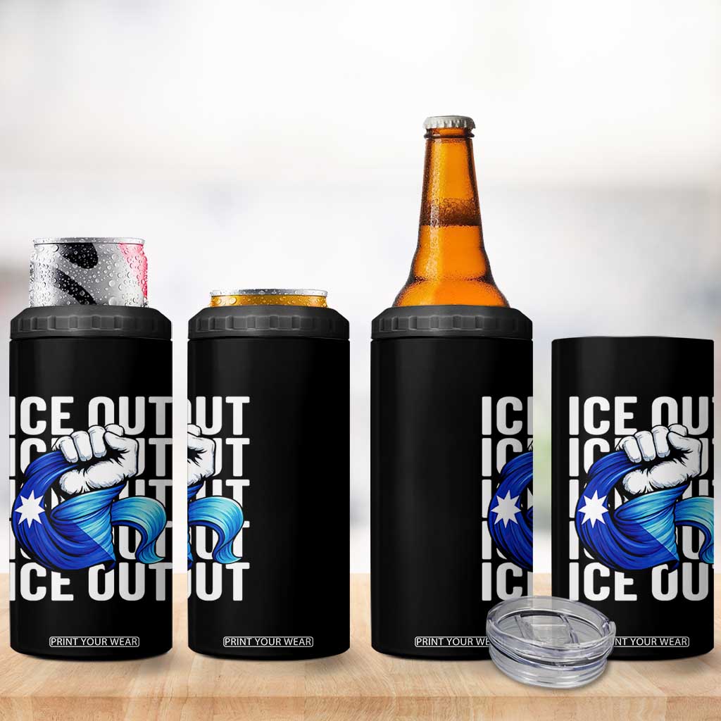 Minnesota Ice Out 4 in 1 Can Cooler Tumbler Anti Ice Movement Protest TS12 Print Your Wear