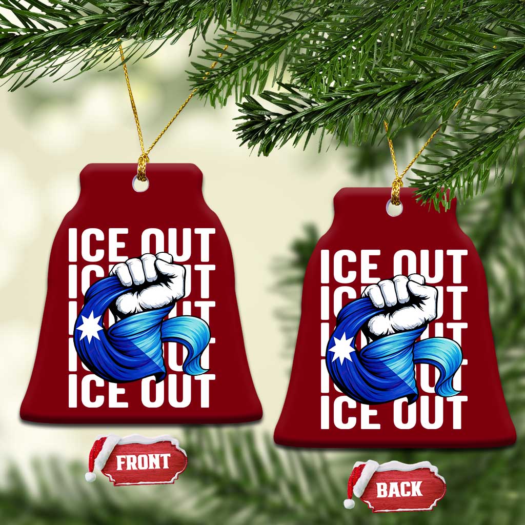 Minnesota Ice Out Ceramic Ornament Anti Ice Movement Protest TS12 Print Your Wear