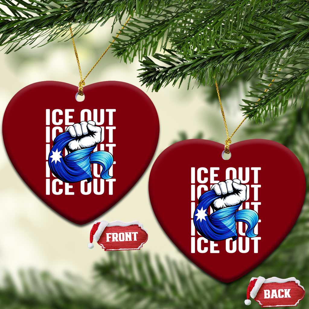 Minnesota Ice Out Ceramic Ornament Anti Ice Movement Protest TS12 Print Your Wear