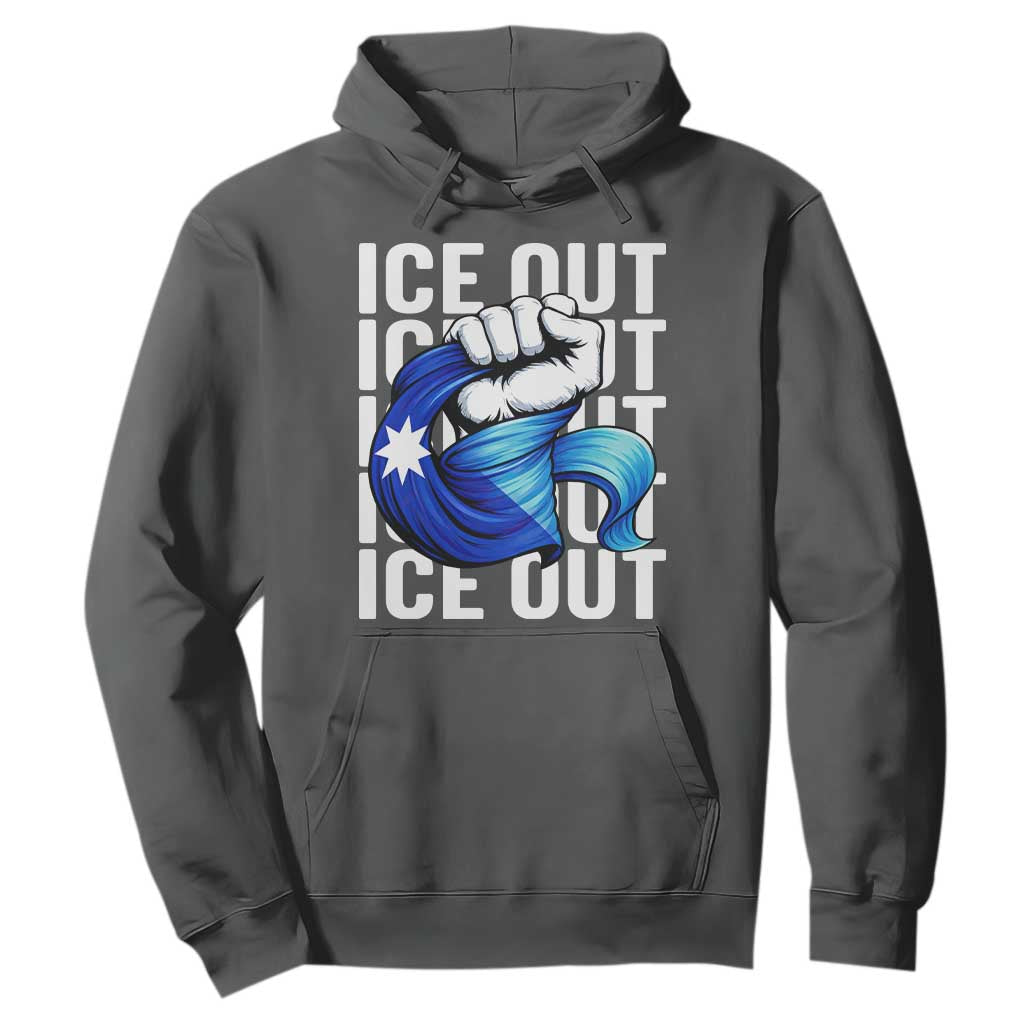 Minnesota Ice Out Hoodie Anti Ice Movement Protest TS12 Dark Heather Print Your Wear