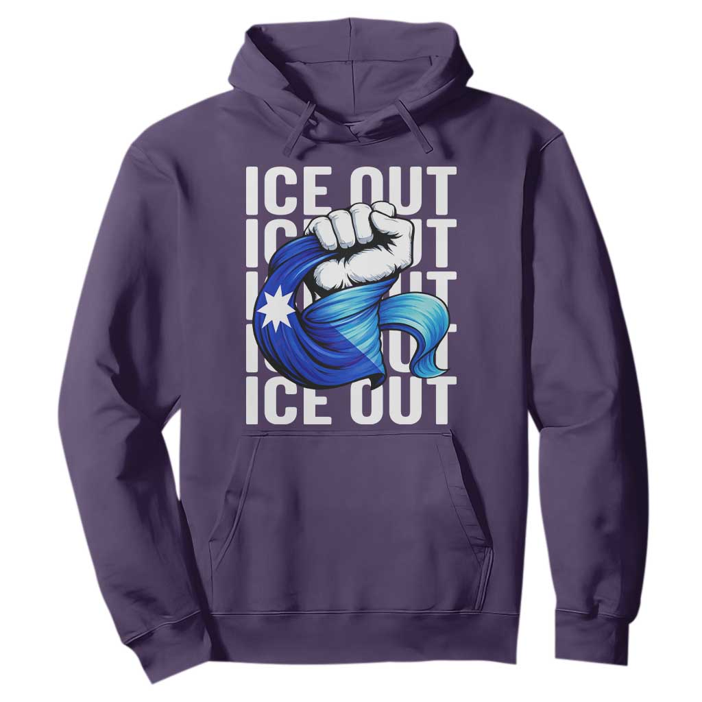 Minnesota Ice Out Hoodie Anti Ice Movement Protest TS12 Purple Print Your Wear