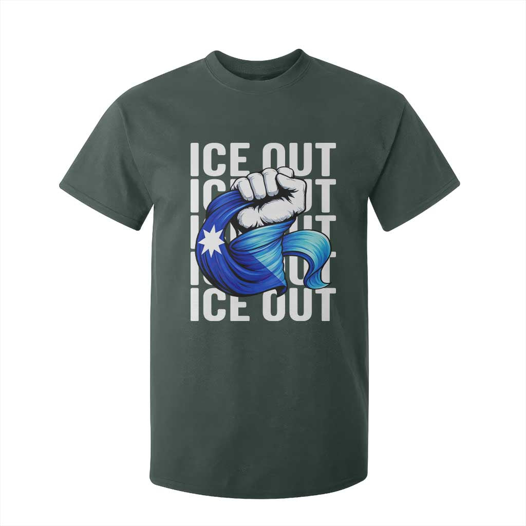 Minnesota Ice Out T Shirt For Kid Anti Ice Movement Protest TS12 Dark Forest Green Print Your Wear