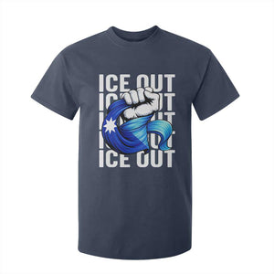 Minnesota Ice Out T Shirt For Kid Anti Ice Movement Protest TS12 Navy Print Your Wear
