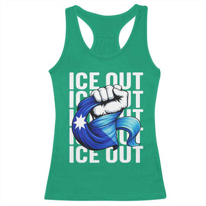 Minnesota Ice Out Racerback Tank Top Anti Ice Movement Protest TS12 Irish Green Print Your Wear