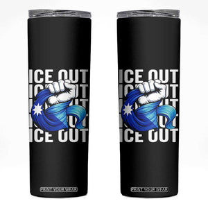 Minnesota Ice Out Skinny Tumbler Anti Ice Movement Protest TS12 Black Print Your Wear