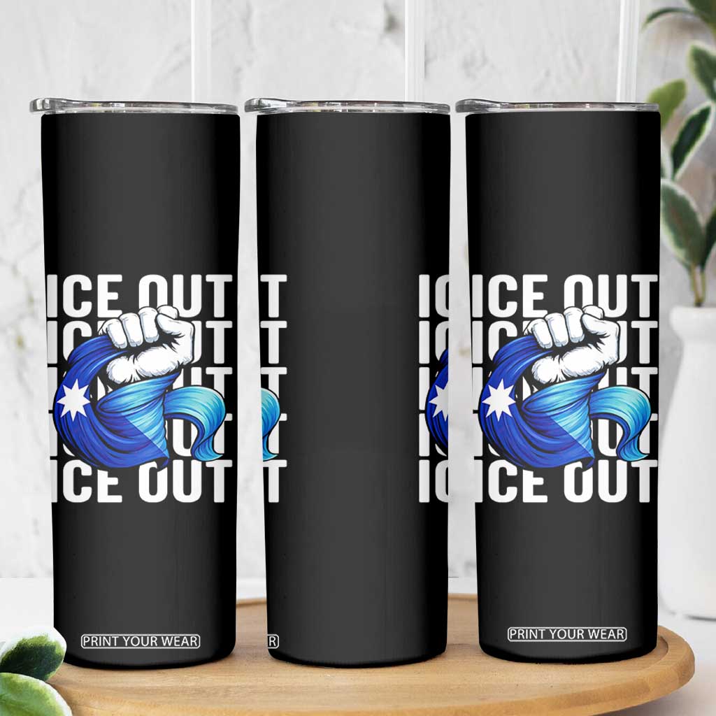 Minnesota Ice Out Skinny Tumbler Anti Ice Movement Protest TS12 Print Your Wear
