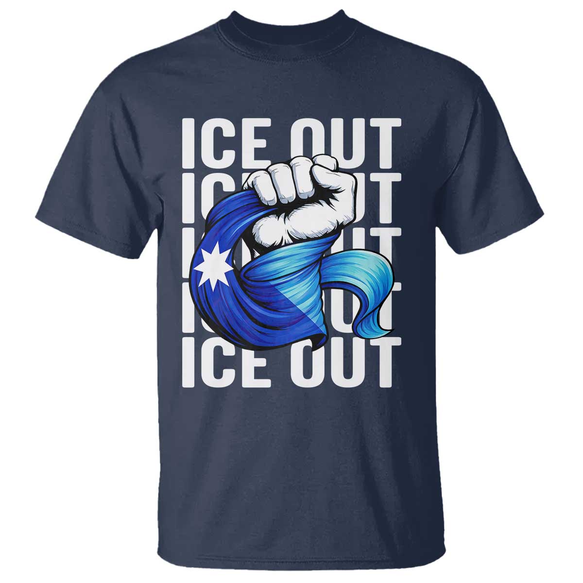 Minnesota Ice Out T Shirt Anti Ice Movement Protest TS12 Navy Print Your Wear