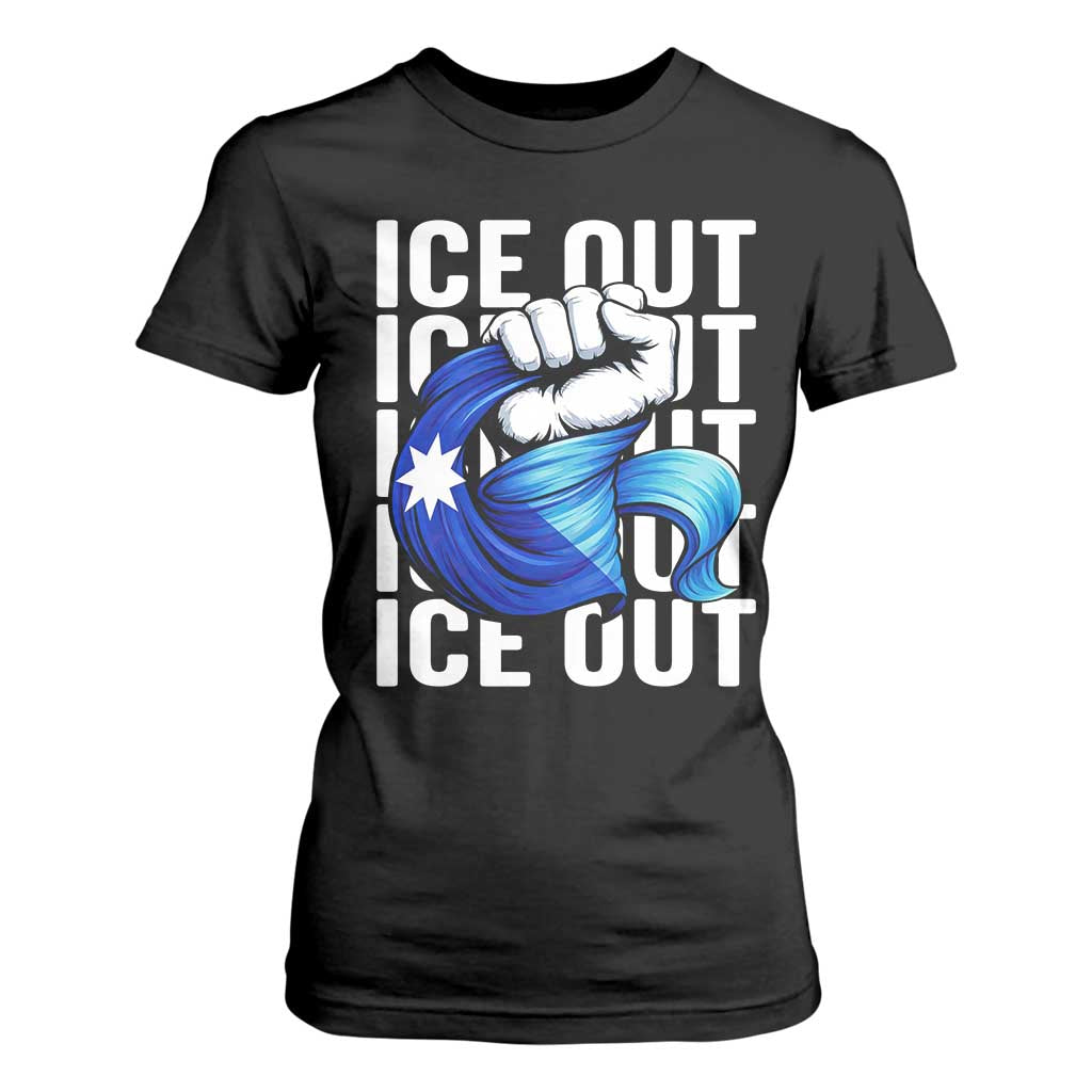 Minnesota Ice Out T Shirt For Women Anti Ice Movement Protest TS12 Black Print Your Wear