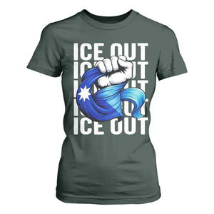 Minnesota Ice Out T Shirt For Women Anti Ice Movement Protest TS12 Dark Forest Green Print Your Wear
