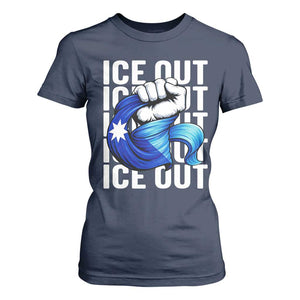 Minnesota Ice Out T Shirt For Women Anti Ice Movement Protest TS12 Navy Print Your Wear